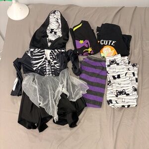 Bundle Skeleton Costume with Tulle Skirt